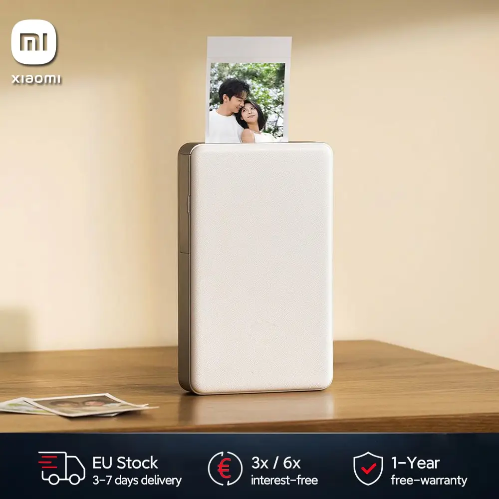 Xiaomi Tragbarer Fotodrucker Pro Bluetooth 5.2 Multifunktionaler Thermodrucker AR Taschendrucker für Smartphone und Tablet