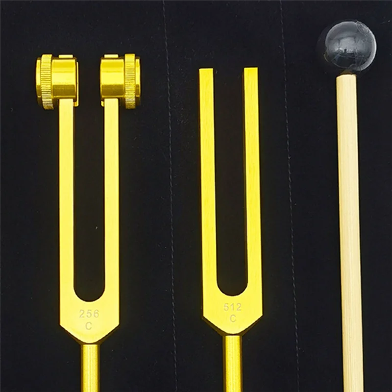 

ABLB-Aluminum Tuning Fork 3Pcs For Relaxation - 128Hz, 256Hz, 512Hz Set Ideal For Meditation And Group Healing