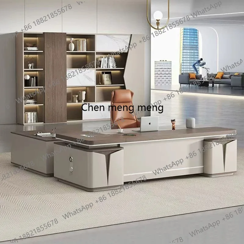 

President's Office Boss Desk Simple Modern Boss Office Desk Chair Large Desk Office Furniture Combination