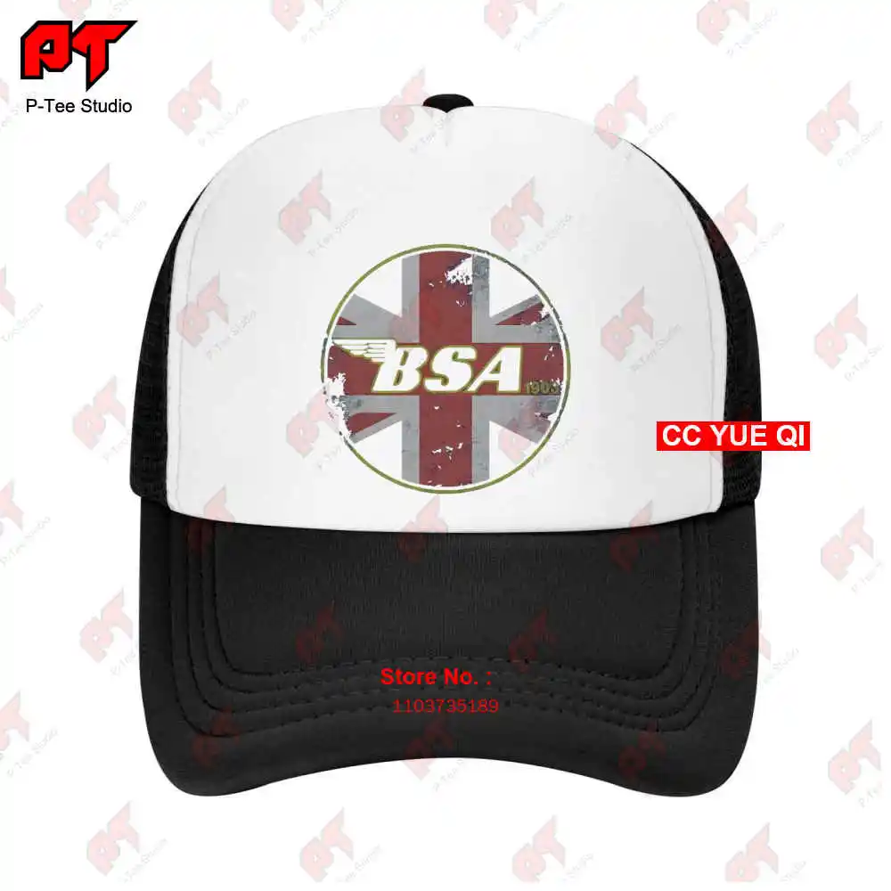 Bsa Union Jack Logo British Motorbike Baseball Caps Truck Cap BPU7