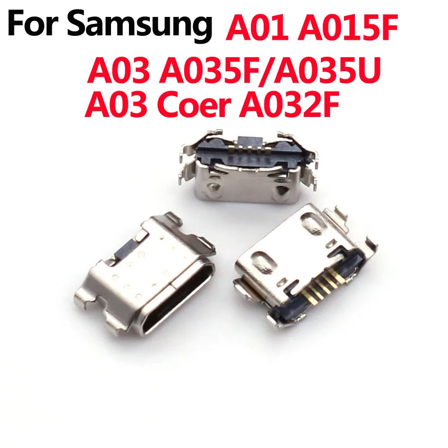 100Pcs Charger USB Charging Port Dock Connector For Samsung A01 A03 A03 Coer A015F A035F A035U A032F