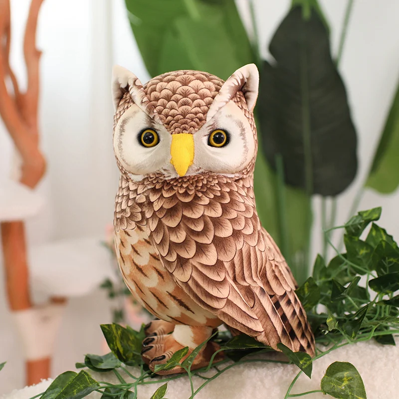 20/25/30Cm Simulatie Uil Knuffels Mooie Vogel Poppen Gevulde Zachte Nighthawk Kussen Kawaii Home decor Gift