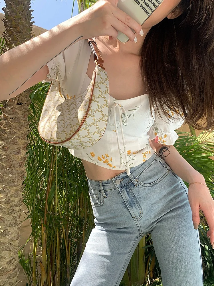 

JXu Summer ort Printed Bubble Sve Women's Top Fairy Design Game of Life Sweet Sle Lace irt Sweeti Sweet Sle