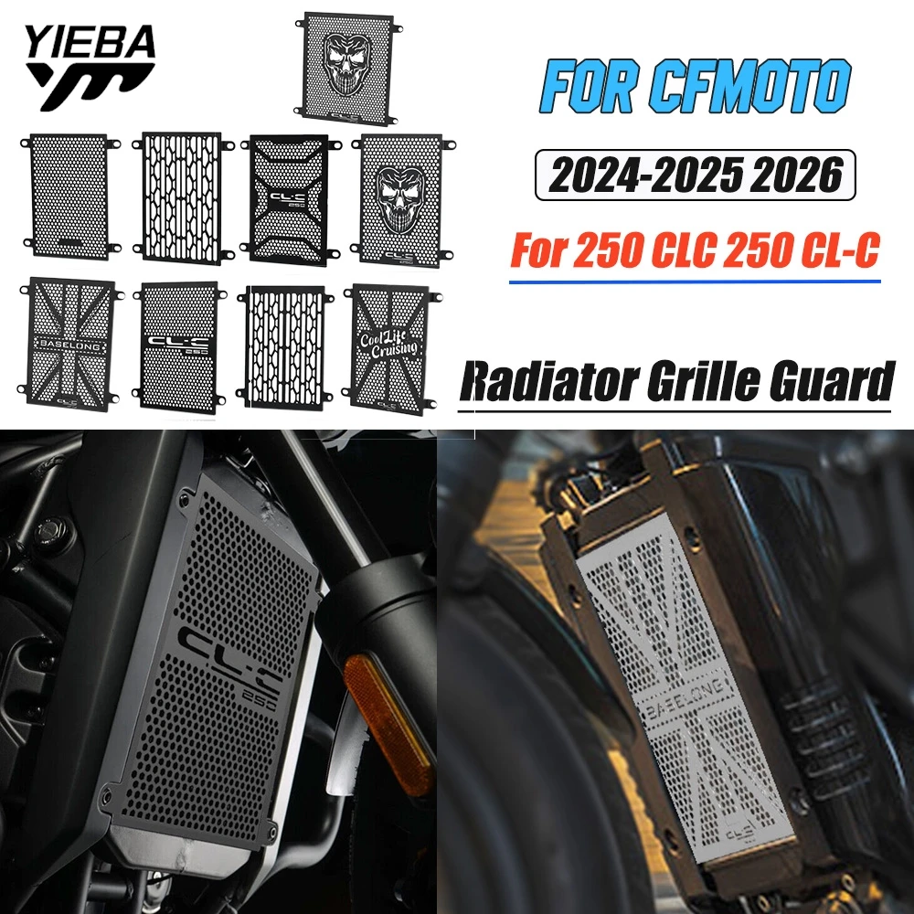 

FOR CFMOTO 250 CLC 250 CL-C 2024 2025 2026 CLC 250 Radiator Grille Guard Cover Motorcycle Accessories Water Tank Protector