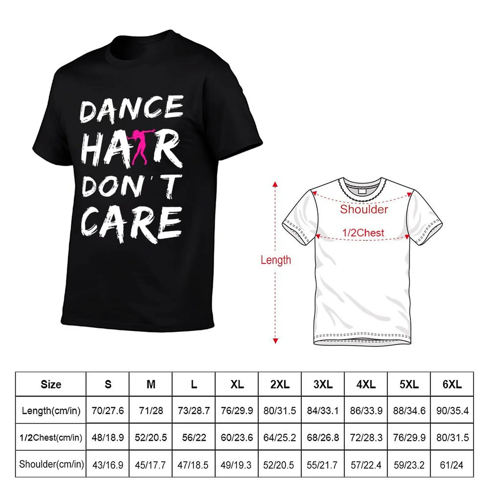 Dance Hair Dont Care T-Shirt vintage anime shirt anime stuff cute clothes blue archive mens funny t shirts