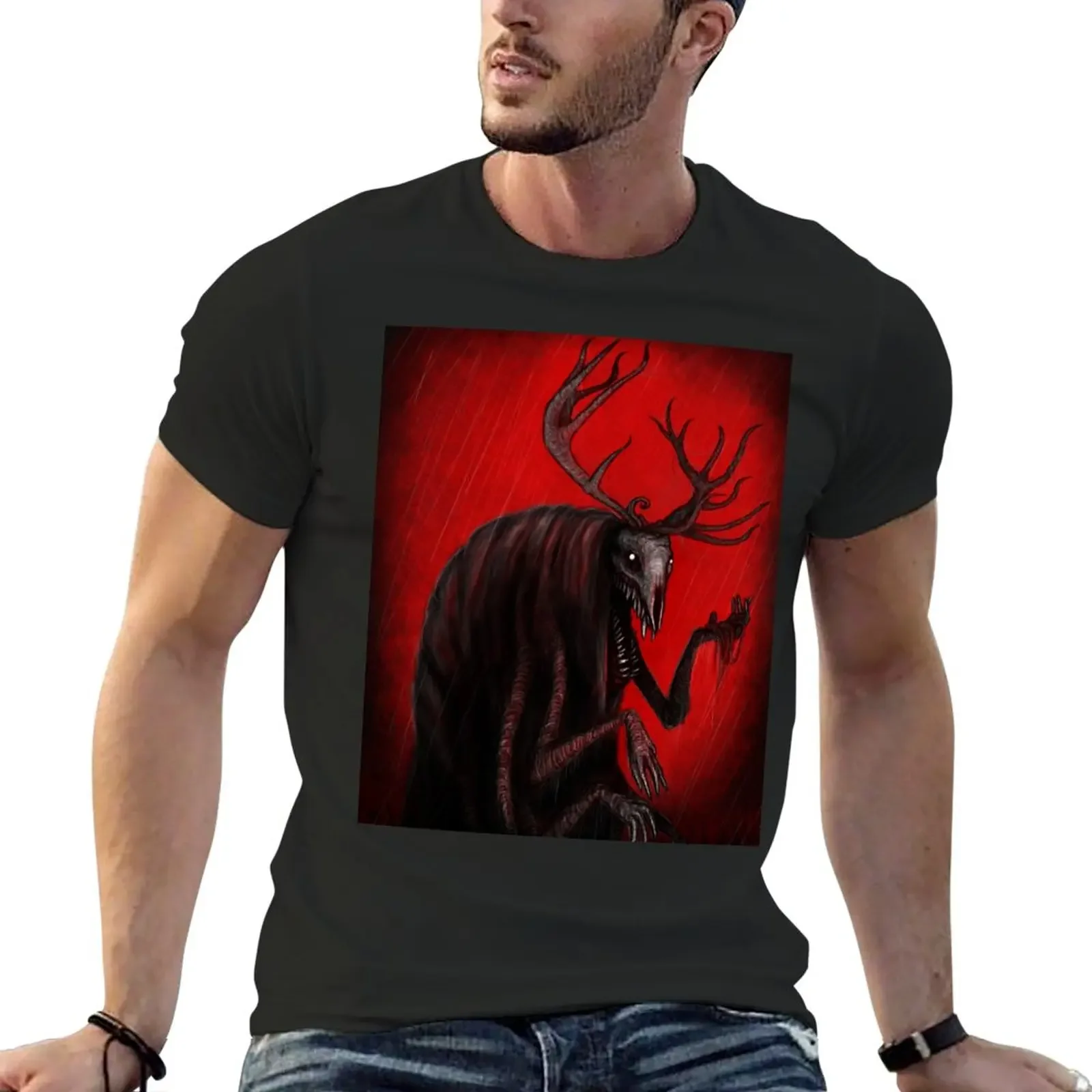 Antlers T-Shirt anime clothes tops Men's t shirts