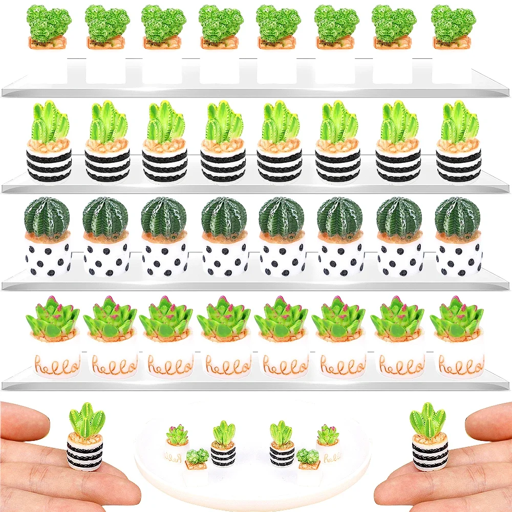 Creative Simulation Cactus Succulent Plant Decor Car Computer Decoration Ornament Decorative Crafts Home Artificial Mini Potting