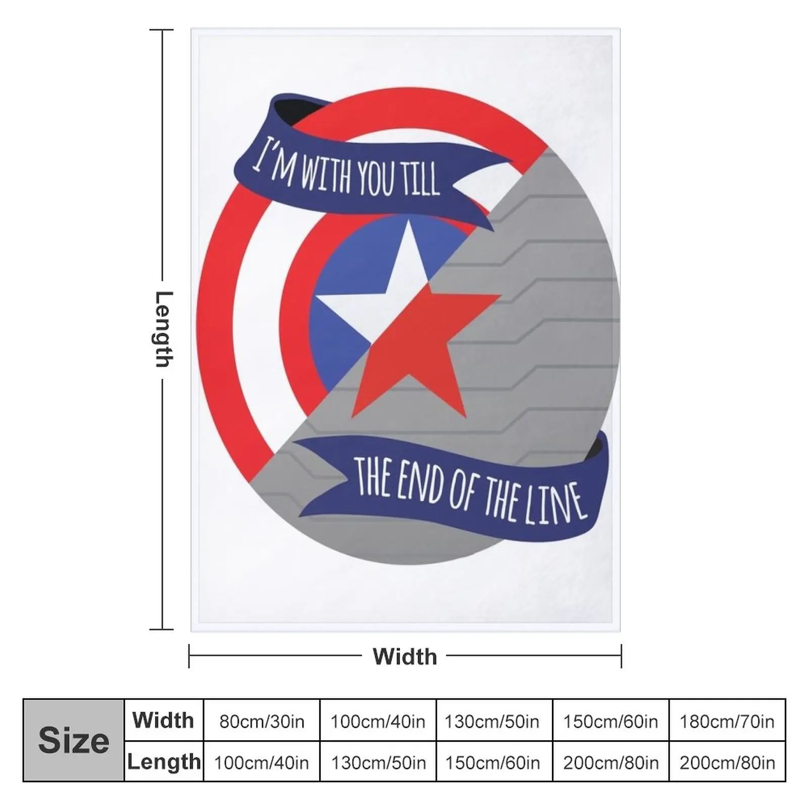 I'm With You Till the End Of The Line - Stevebucky Throw Blanket For Sofa Flannels Blanket Custom Blanket