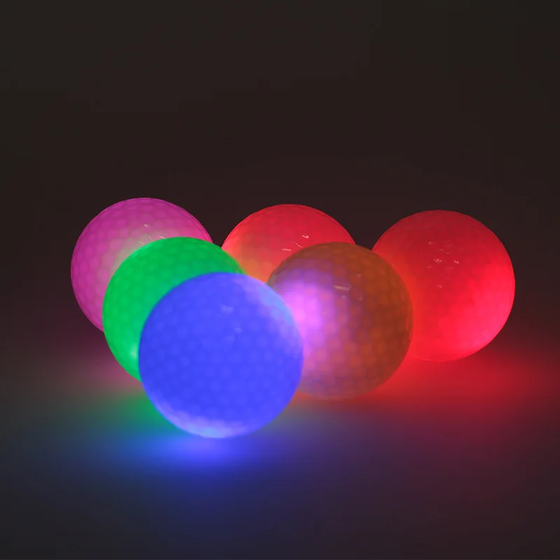 

Wholesale LED Flash Golf ball Good elasticity Golf glowing balls