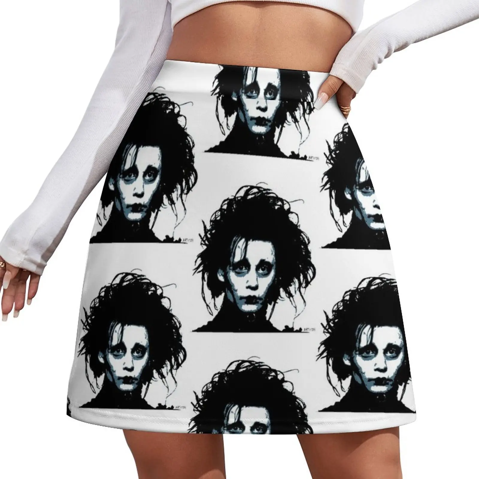 

Мини-юбка Edward Scissorhands, короткие женские юбки, корейская одежда, новинки, сексуальные короткие мини-юбки