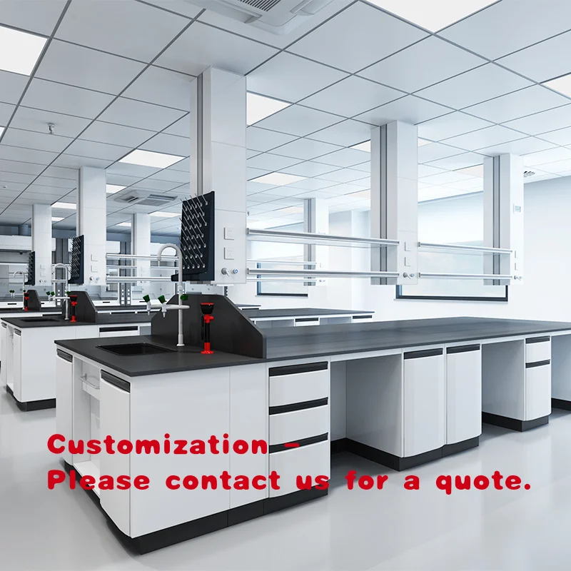 

custom.Heavy-Duty Steel Lab Table Industrial Adjustable Height Drawers Hospital Laboratory Workshop Furniture Made Iron Meta