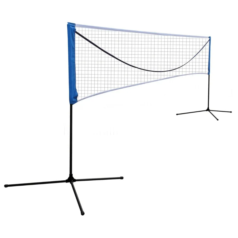 

Portable Large Volleyball Badminton Tennis Net with Carrying Bag Stand Frame 10FT