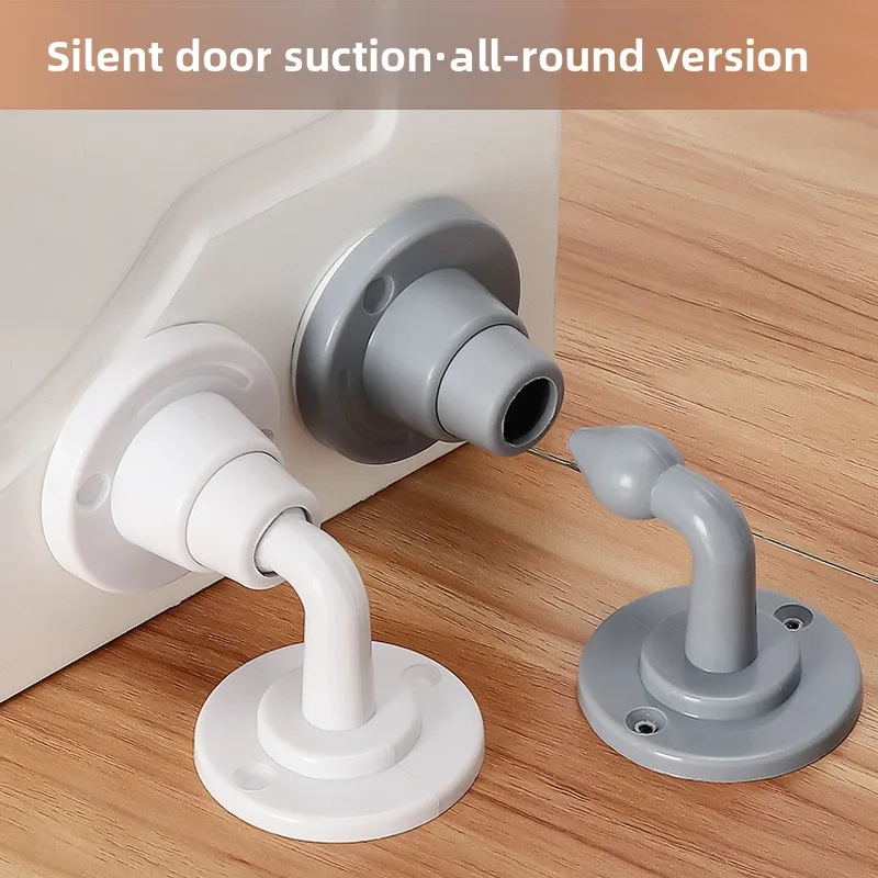 Suction Silent Door Stopper Silicone Non Punching Door Stop Door Block Bathroom Rubber Door Touch Door Top Anti Collision Door