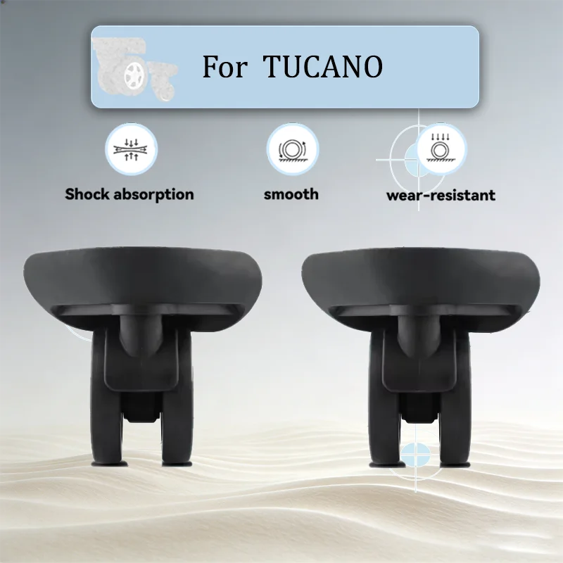 

For BAI XIANG NL-010 Luggage Caster Wheels 360° Rotation Silent Wearproof For Travel Suitcase