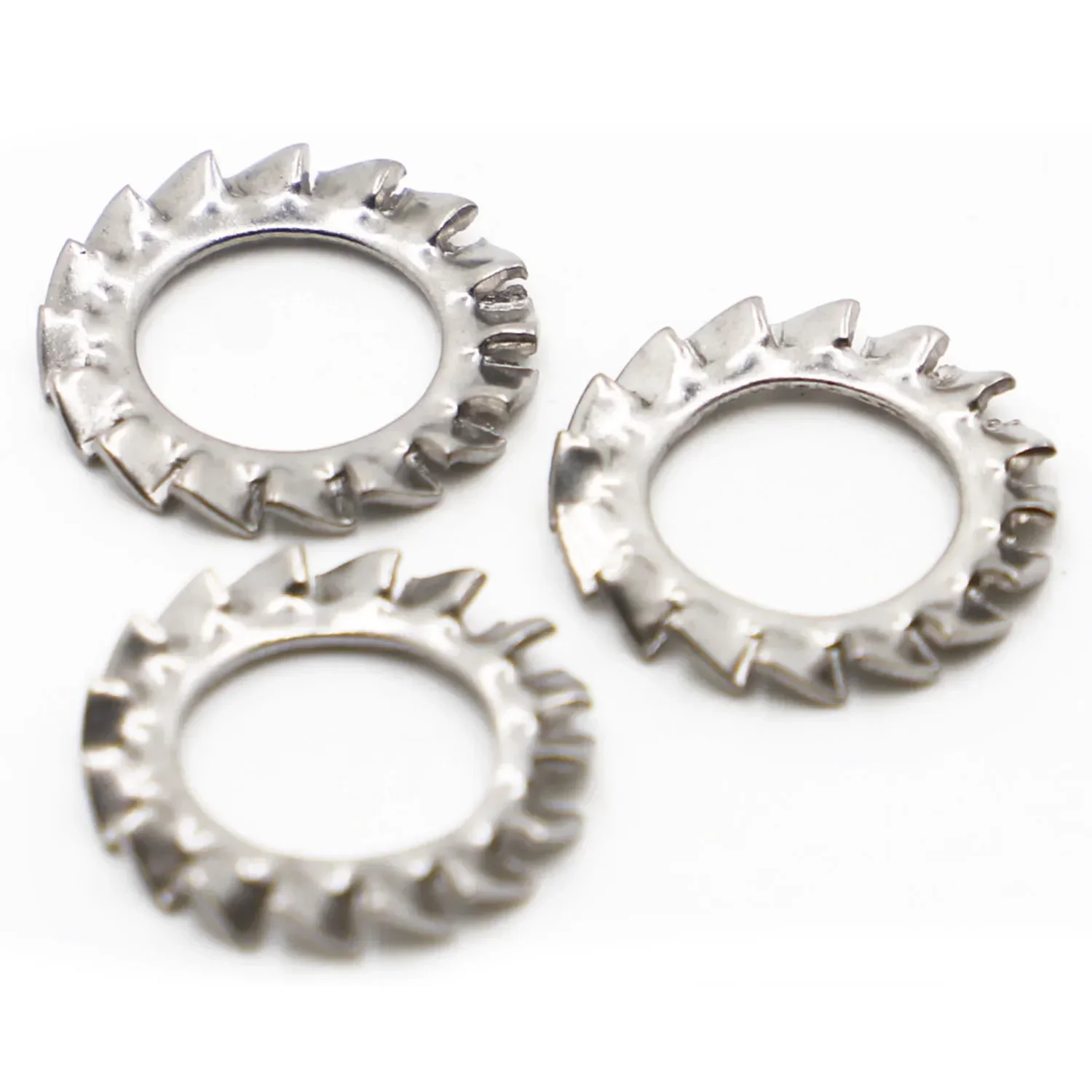 304 Stainless Steel External Toothed Gasket Serrated Lock Washers M2.5 M3 M4 M5 M6 M8 M10 M12 M14 M16 M18 M20