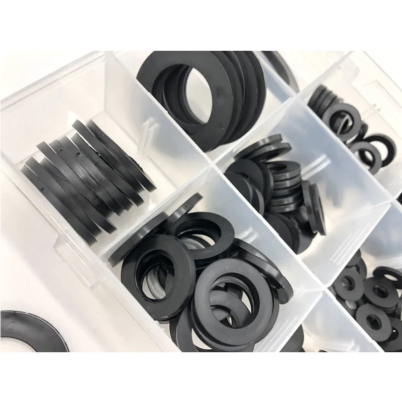 M3 M4 M5 M6 M8 M10 M12 M20 M15 M25 M32 Black Rubber Flat Washer Plain Spacer Insulation Gasket Insulating Ring