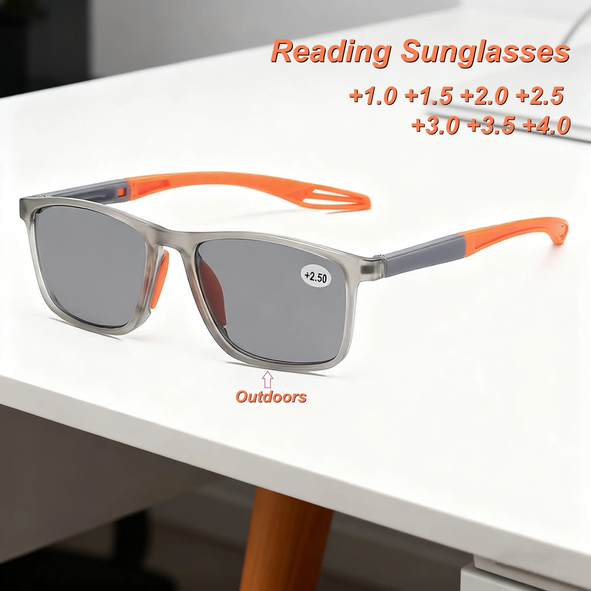 

2025 Classic Style Square Frame HD Men's Reading Glasses Ultra Light Neutral One Mirror Multi Purpose Anti Blue Light Glasses