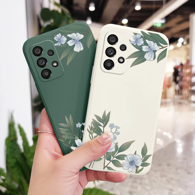 Incontro Fiori Cassa Del Telefono Per Samsung Galaxy A73 A53 A33 A23 A13 A03 A72 A52 A52S A32 A22 A12 A71 A51 A31 A21S 4G 5G Copertura