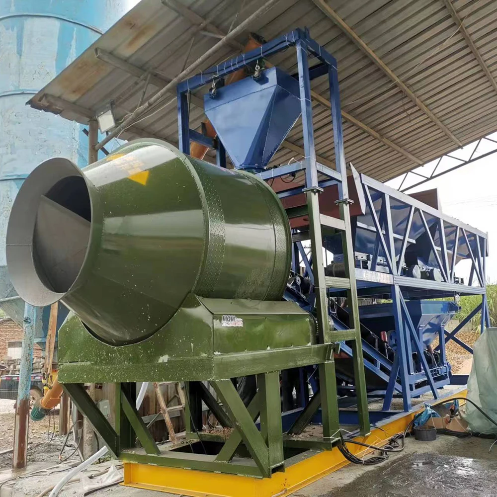 OEM 25-75m3/h محطة خلط الخرسانة المحمولة محطة خلط الأسمنت لمشاريع البناء توريد الشركة المصنعة