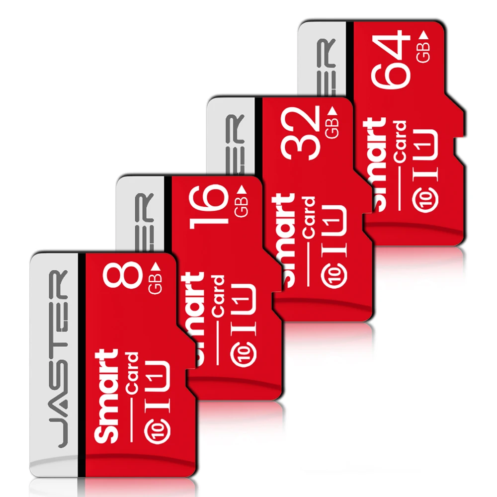 

JASTER Original Memory Card 64GB 32GB 16GB 8G High Speed SD Card Class 10 Reddish-gray Flash Card Mini TF Card For Samrtphone PC