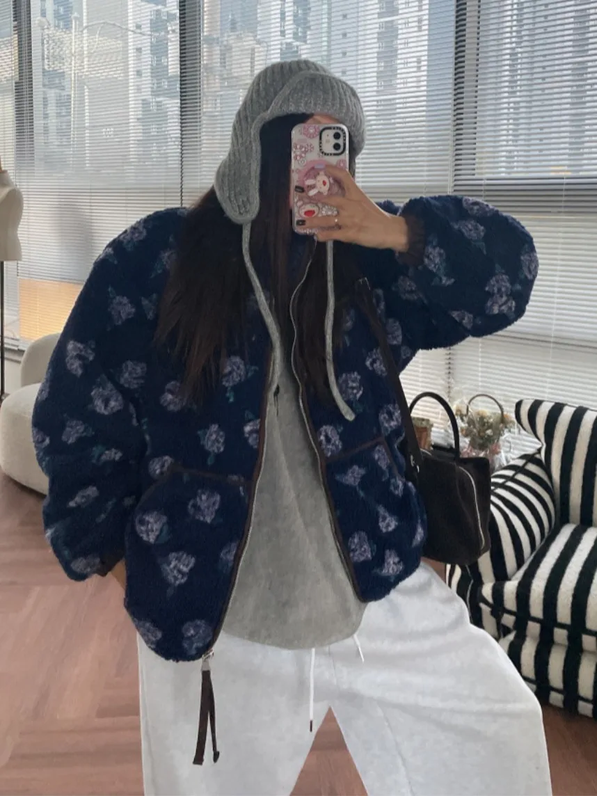 Cappotto lungo in pelle di eepskin Jaet lungo in cotone da donna foderato ricamato retrò Caldo inverno Nuovo Sle Leisure Faionable