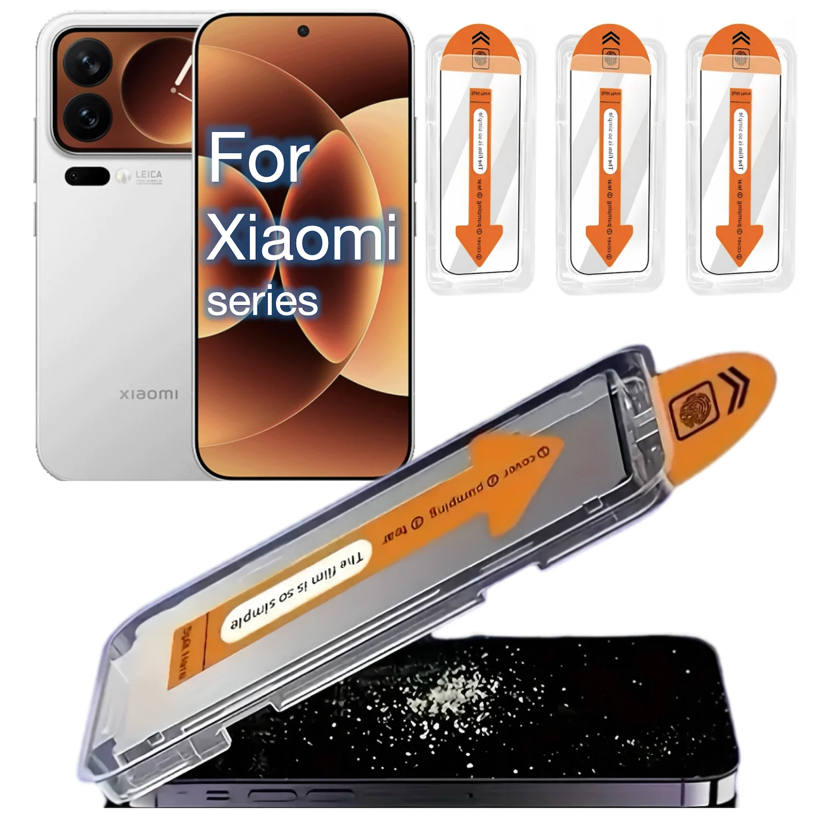 3Pcs for Xiaomi 17 15 14 13 12 11 10 - Anti-Scratch Shatter-Resistant Mobile Phone Screen Tempered Glass Protective Film
