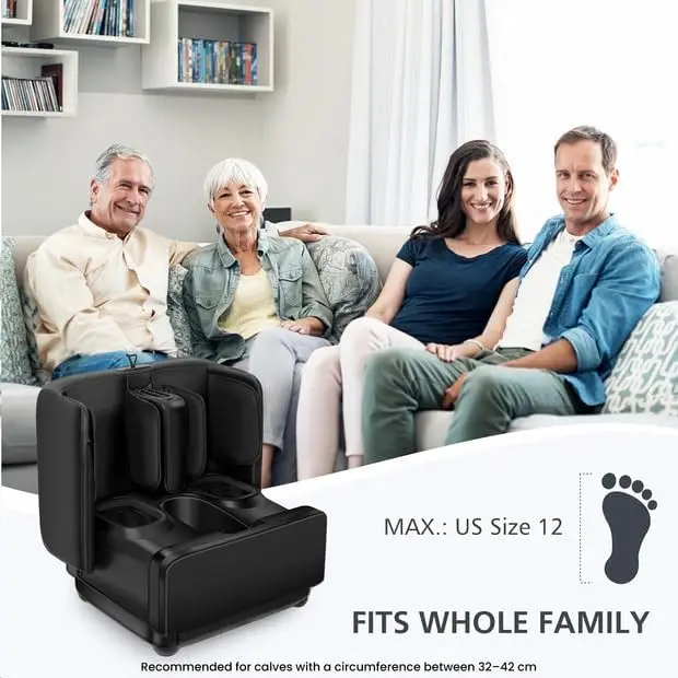 آلة تدليك القدم 2 في 1، مدلك القدم والعجل بالحرارة والعجن والاهتزاز ومدلك الضغط · شعبية جديدة