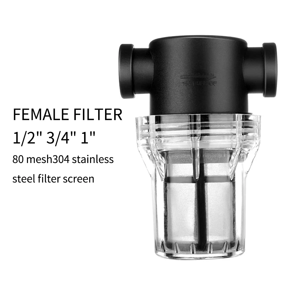 Garden Watering Filter 1/2'' 3/4'' 1'' Plastic Irrigation System Household Water Pipe Filter Impurity Prefilter Aquaculture