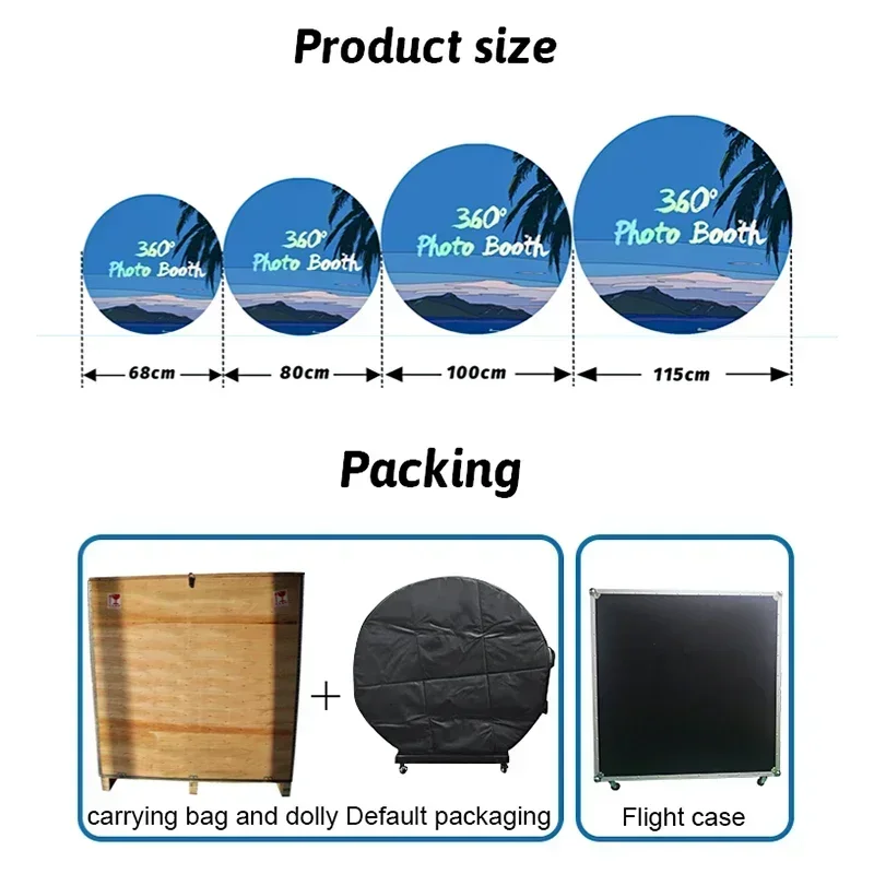 

Holiday Festive Party Supplies decorations factory wholesale 360 photo booth birthday live show event