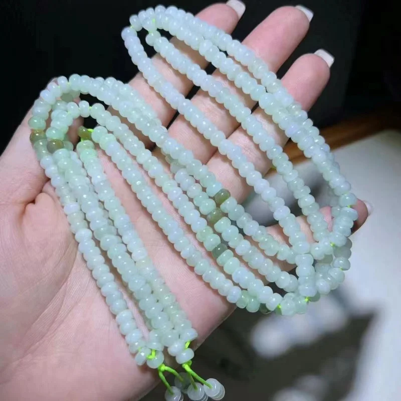 Factory Natural Cargo Jade Spacer 5-5.2mm Dangerous Material Loose Beads Long Chain Necklace