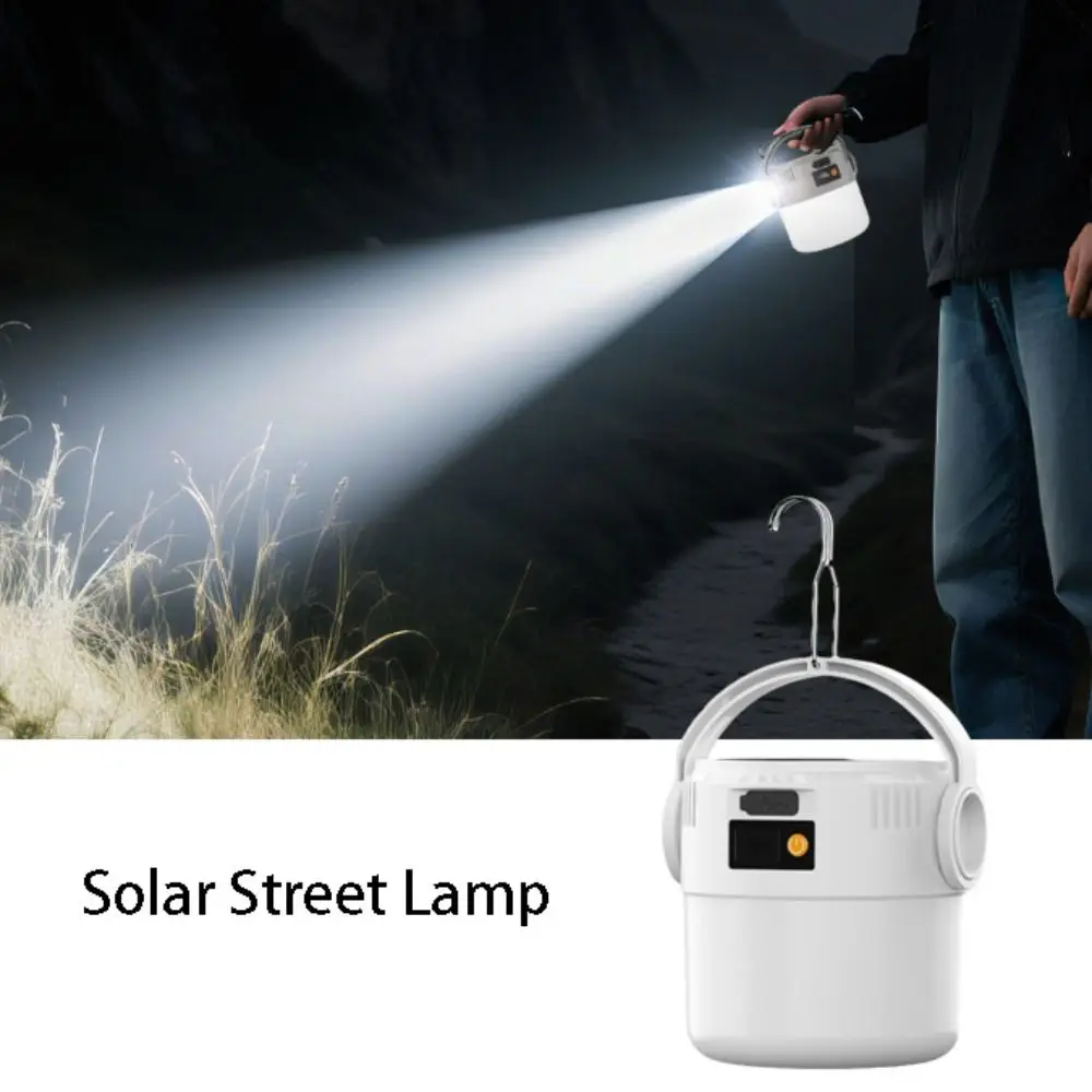 

LED Light Solar Powered Light IP55 Waterproof USB Rechargeable Rechargeable Light Ultra Bright Handheld Design Tent Light