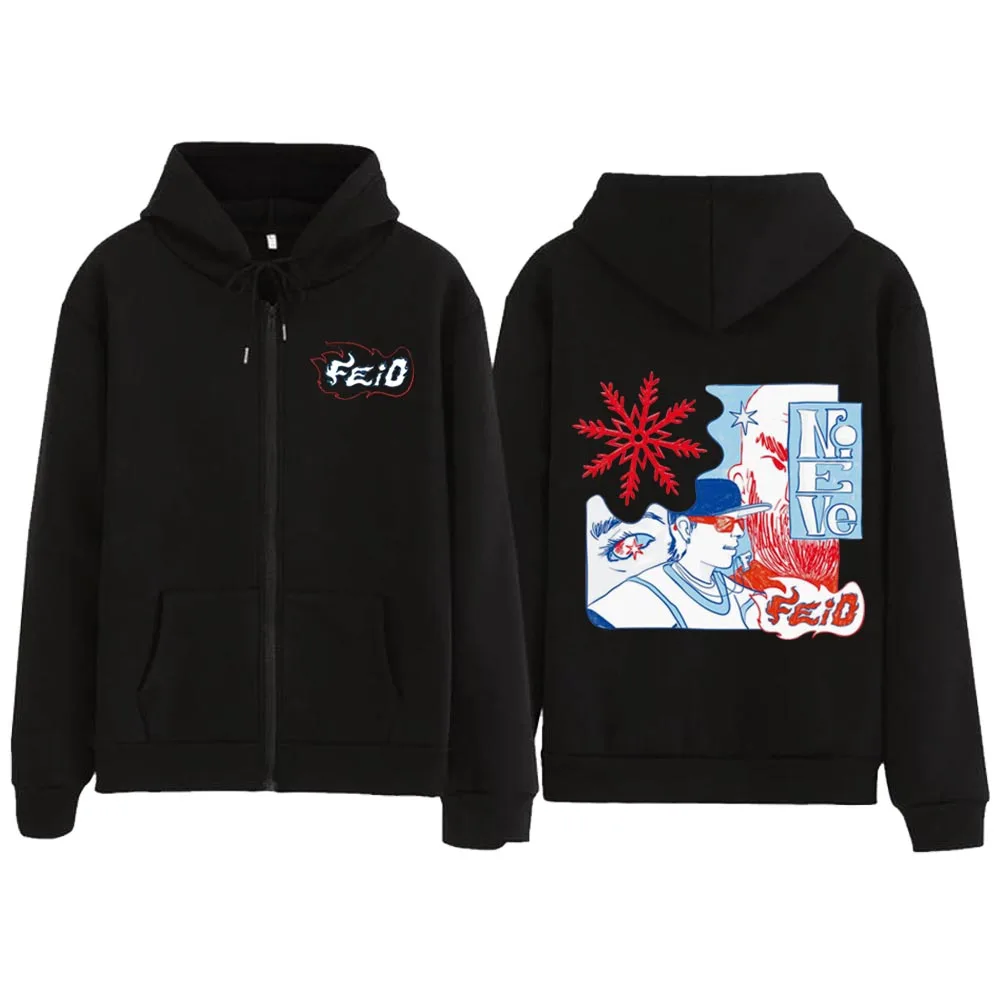 Ferxxo No Le Temas A La Zipper Hoodies FELIZ CUMPLEANOS Feid Zip Up Hoodie Tops Calipsis Nitro Monster 2024