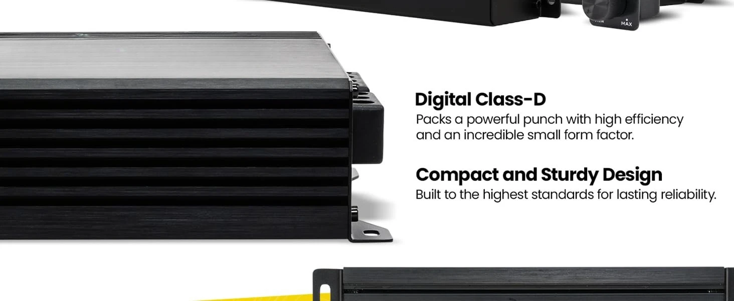 مضخم صوت للسيارة Audio MT-1000.5 1200 وات RMS ذو 5 قنوات، فئة D، Hexfet Mosfet، مرشح تمرير عالي/تمرير منخفض، للبيع