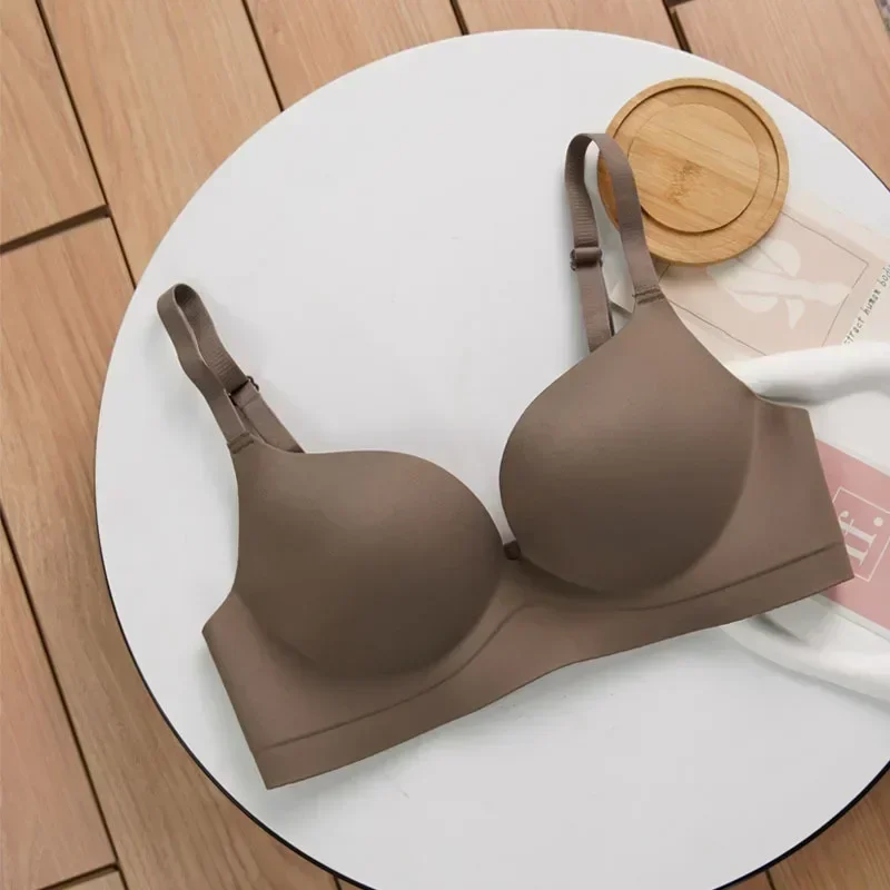 Small Chest Push Up Bras Seamless Underwear Women Gathered Sexy Lingerie Without Steel Rings Seamless Comfort Bra