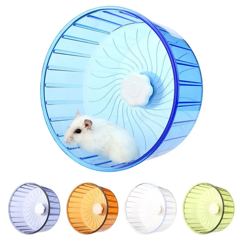 Galvanized Steel Hamster Wheel Silent Hamster Wheels for Gerbil Dwarf Syrian Hamster Double Bearing Axis Edge Quiet Spinner