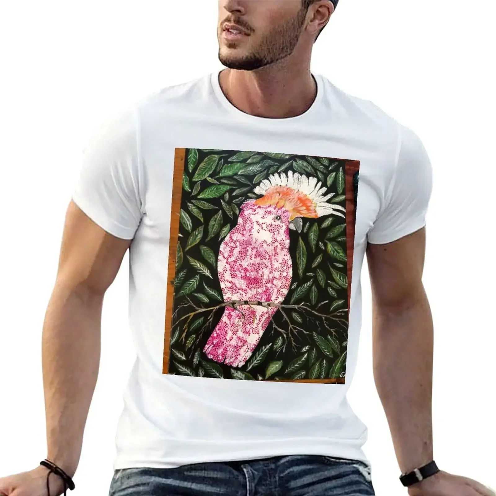 Pink cocktail T-Shirt vintage clothes korean fashion anime clothes quick-drying mens fashion