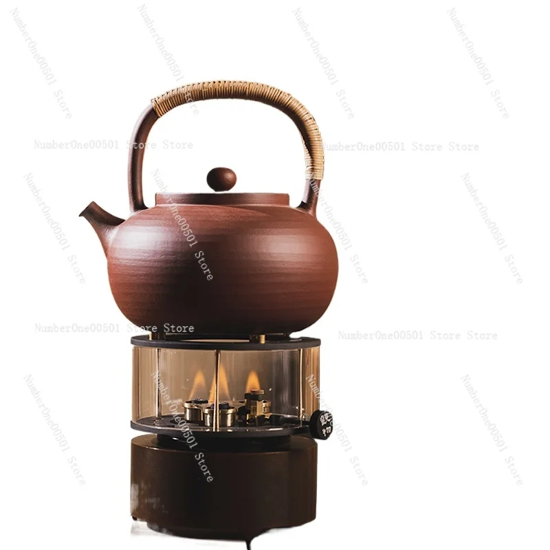 

Adjustable firepower large copper tea stove three-head firepower tea brewer