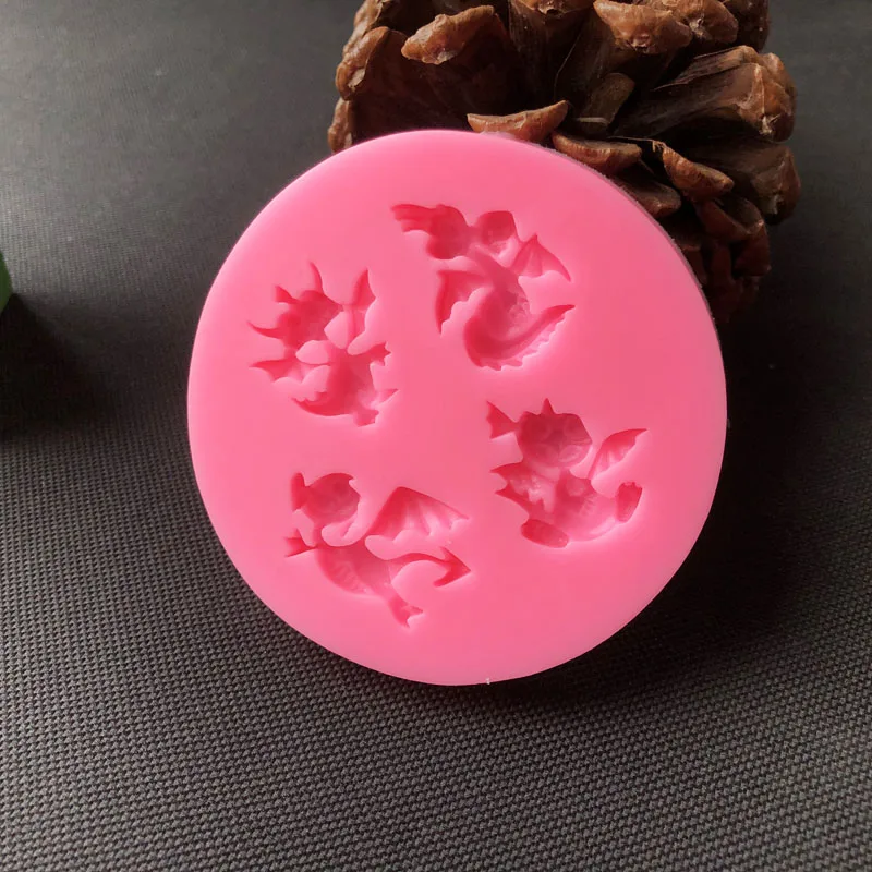 Small dinosaur candy silicone mold DIY cake chocolate candy baking tool