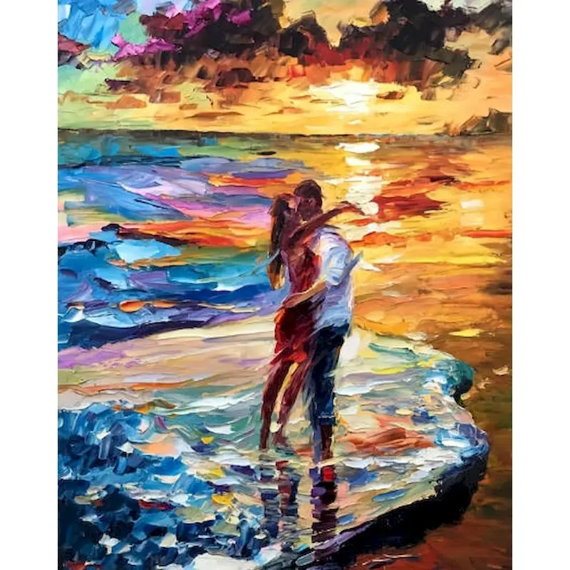 

GATYZTORY DIY Painting By Number Seascape Drawing On Canvas Gift Pictures By Numbers Sea Kits Hand Painted Paintings Art Home De