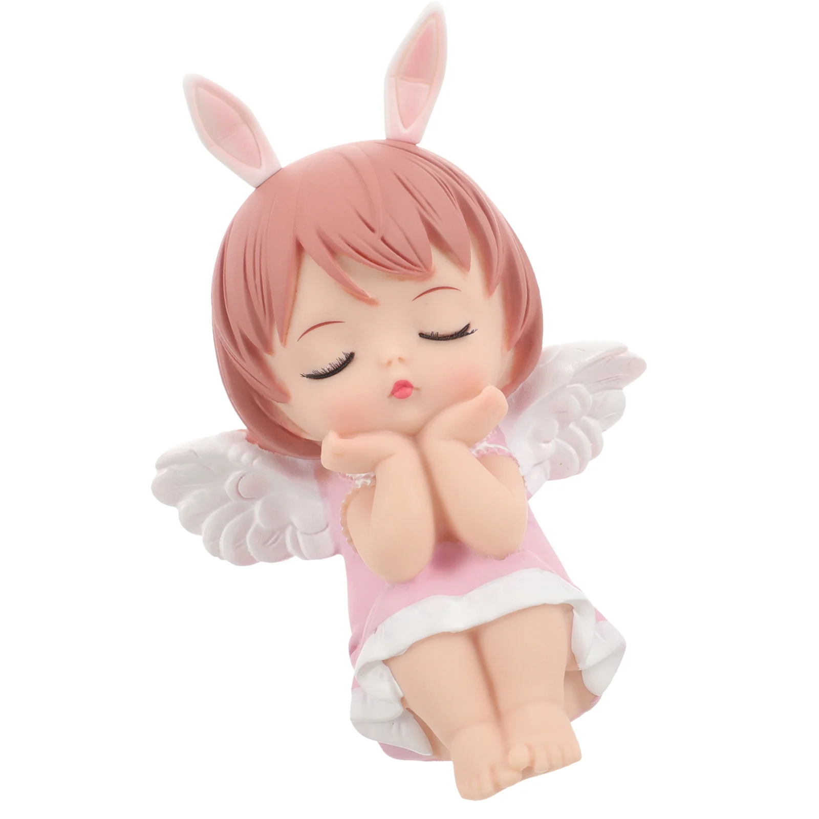 

Cartoon Angel Cake Decoration Lovely Desktop Ornament Adorable Birthday Cake Decor Decoration Desktop Decor