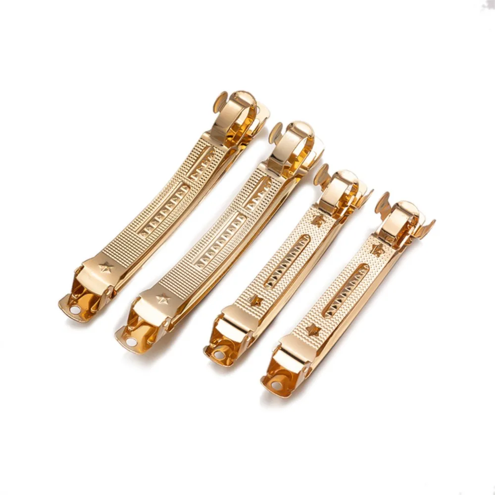 10 sztuk metalowa francuska wsuwka w stylu wiosna spinka do włosów automatyczne ustawianie spinki do włosów DIY tworzenia biżuterii pusta kokarda spinka do włosów