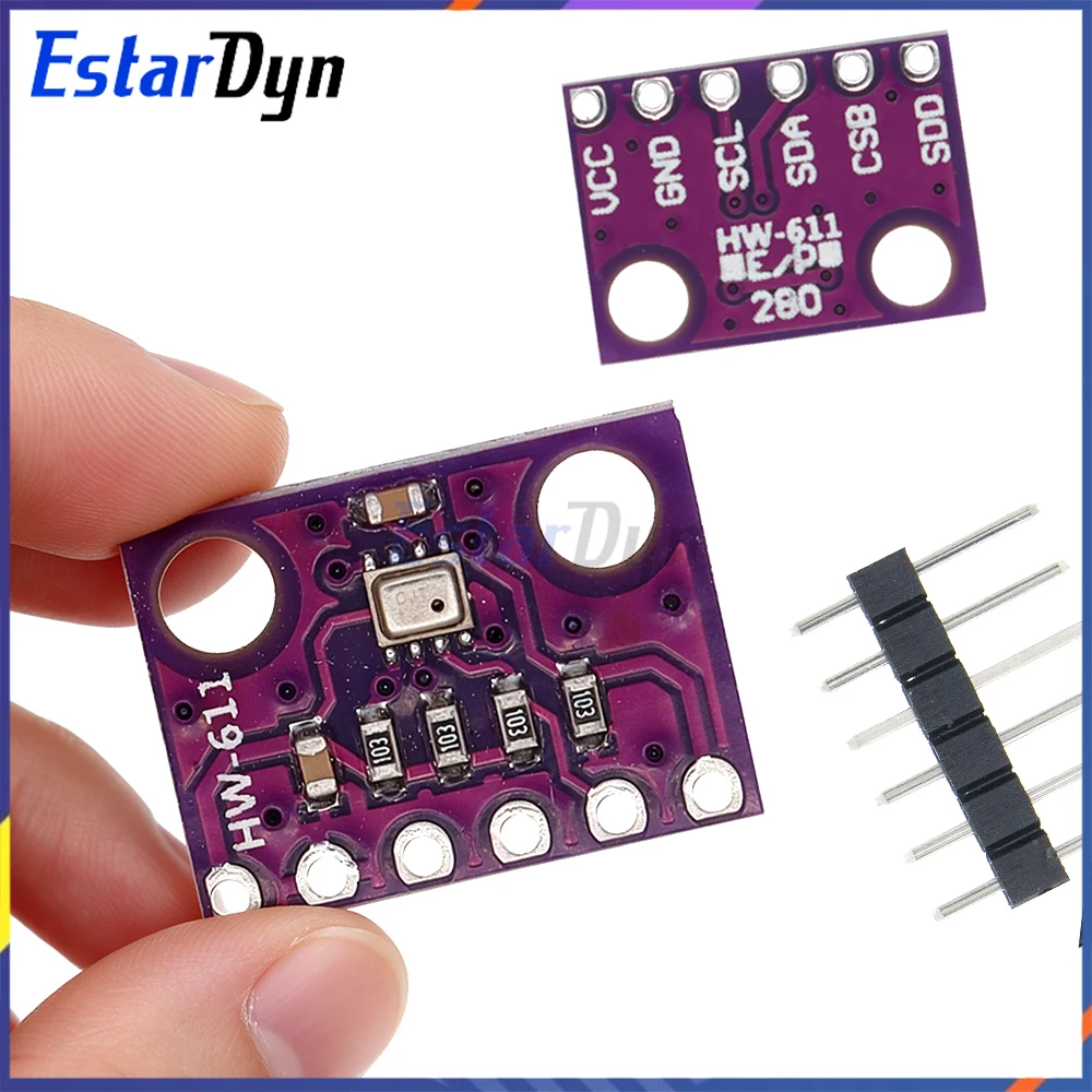 Estardyn GY-BMP280-3.3 High-Precision Atmospheric Pressure Sensor Module Altimeter BMP280-3.3