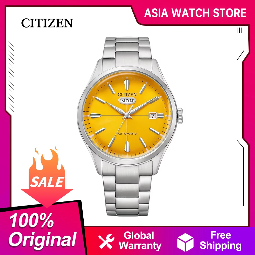 CITIZEN Japanese Men Watch Steel strip Calendar Fashion leisure mechanical watch NH8391-51X