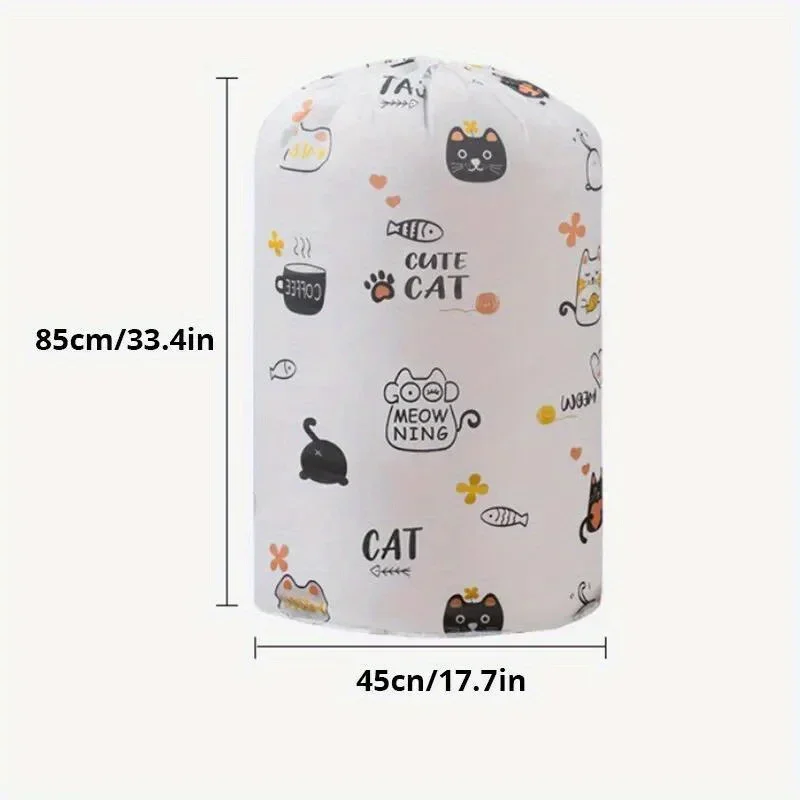 1pcs White Thicken Storage Bag Clothes Storage Box Travel Portable Storage Box Bag Clothes Blanket Baby Toy Container