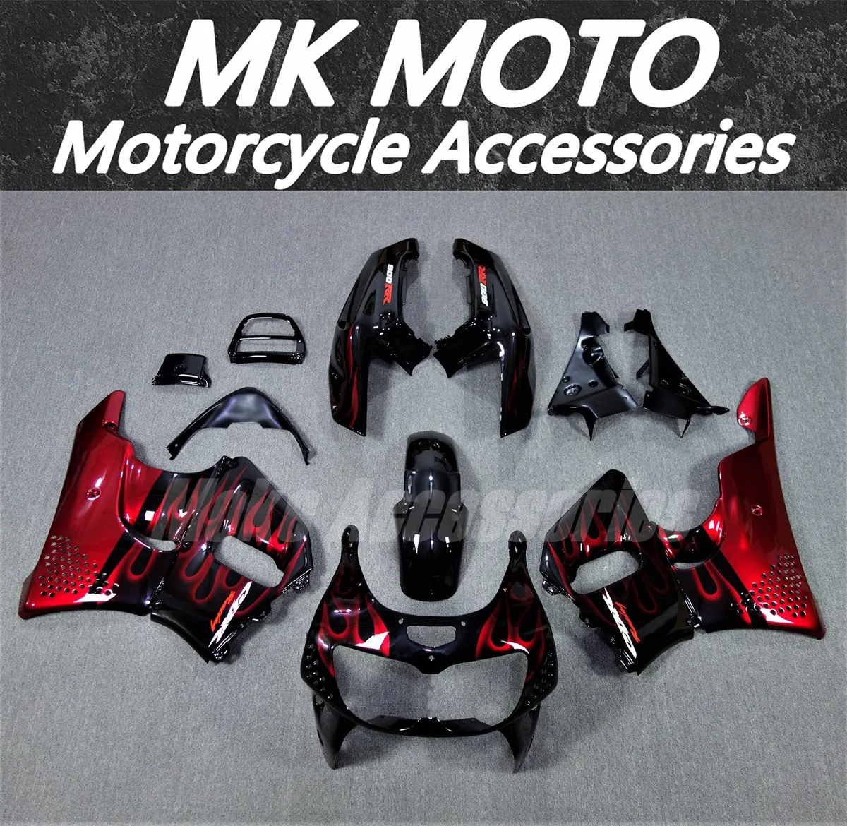 

Motorcycle Fairings Kit Fit For Cbr900rr 893 1995 1996 1997 Bodywork Set High Quality Abs Injection New Black Red Flame