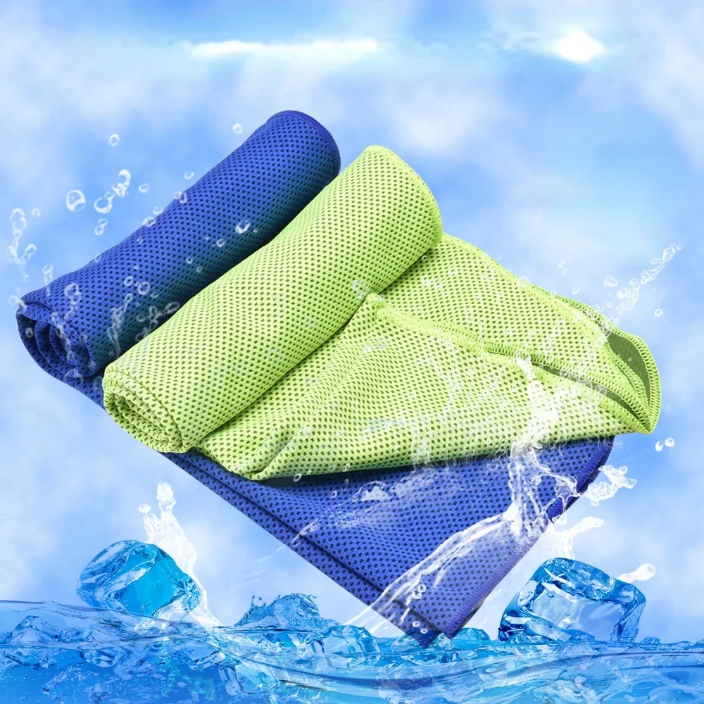 Colors Men and Women Gym Club Yoga Sports Cold Washcloth Running Football Basketball Cooling Ice Beach Towel Lovers Gift