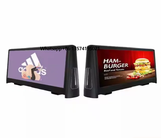 Car Roof Movable Advertising Billboard Subways Digital Poster P4 Taxi LED Display Screen Outdoor Wifi LED Display Screen