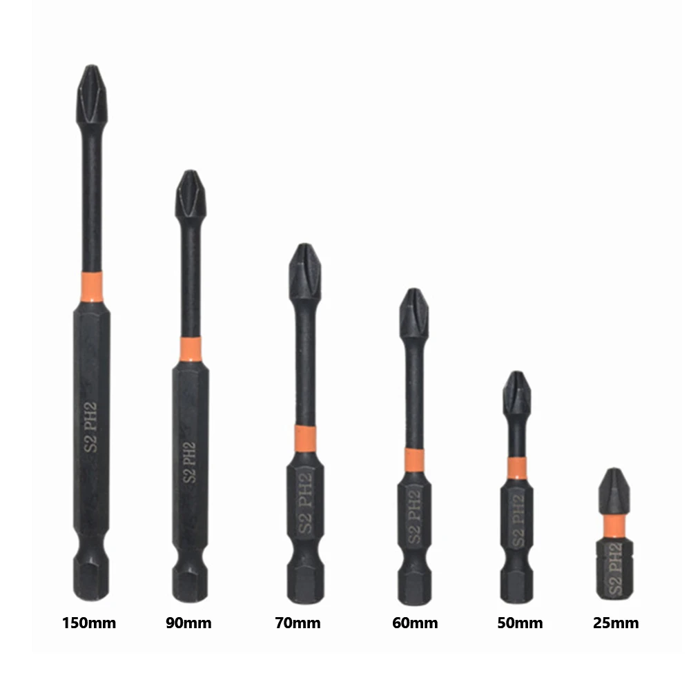 S2 Alloy Steel Screw Driver Hand Drill Bit 1/4 Hex Shank Electric Screwdriver Bits Tips Professional Hand Tools for Repair Work