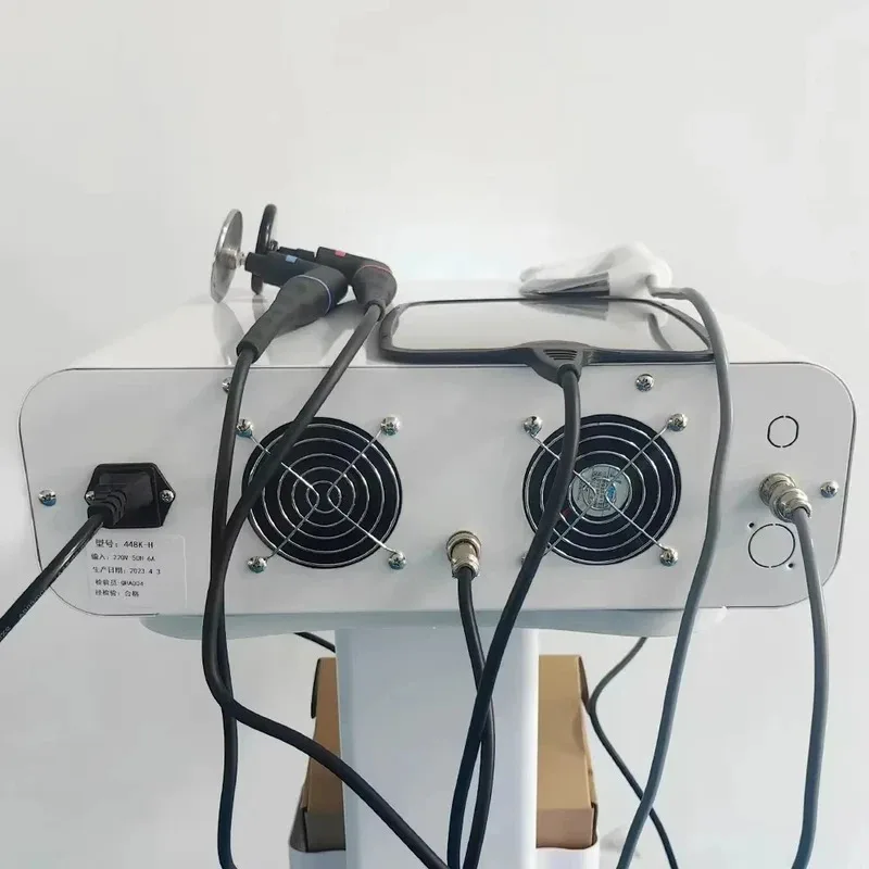 448Khz テカーセラピーマシン (CET/RET/JDM) - 痛みの緩和、脂肪減少、ボディシェイプ、肌の引き締めのための温熱療法装置