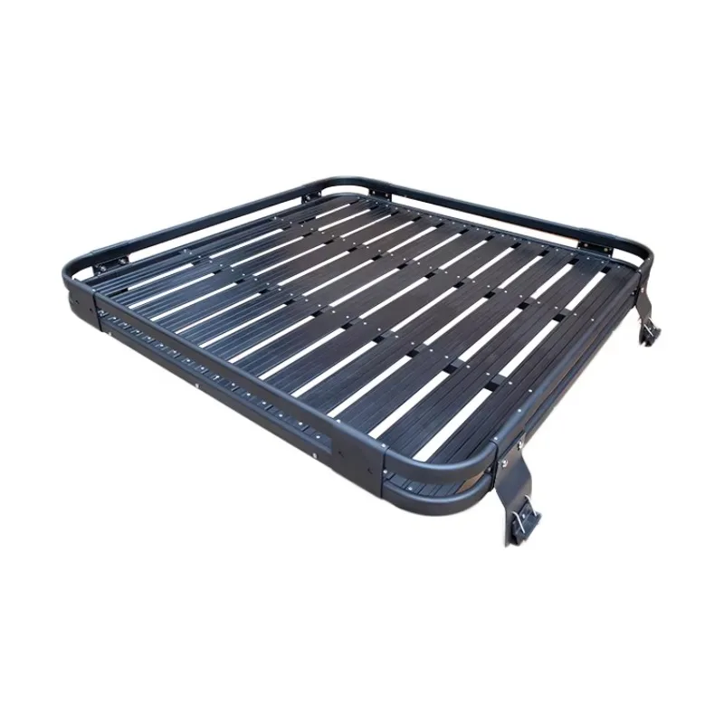 

STLF High Quality Rain Slot Aluminium Alloy Luggage Carrier for Universal Black